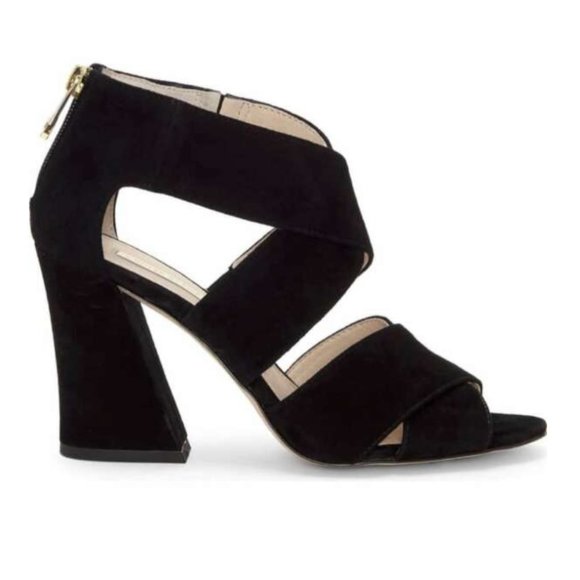 LOUISE ET CIE KRIZTSA BLOCK HEEL SUEDE SANDAL - Picture 1 of 3